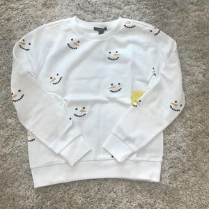 Snowman Print Sweatshirt